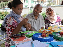 Présentation du jeu au Conseil norvégien pour les réfugiés, Addis-Abeba, Éthiopie 2016