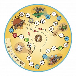 Tapis de jeu. Fabriqué en tissu résistant et lavable.